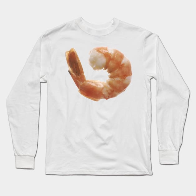 Cooked Shrimp Long Sleeve T-Shirt by Bravuramedia